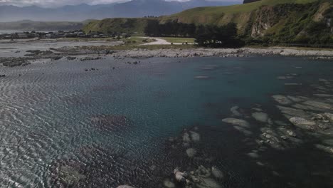 exploring the rocky, reefy coastline of kaikoura new zealand