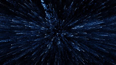 partículas de polvo azul abstracto luz bokeh títulos de movimiento bucle de fondo cinematográfico