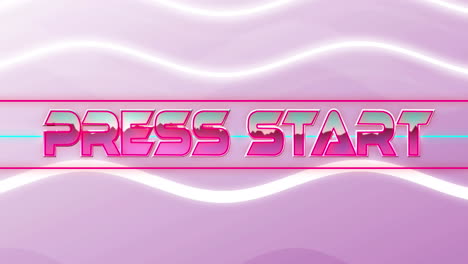 animación del comienzo de la prensa con ondas en fondo rosa