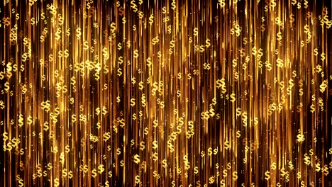 dollars gold background