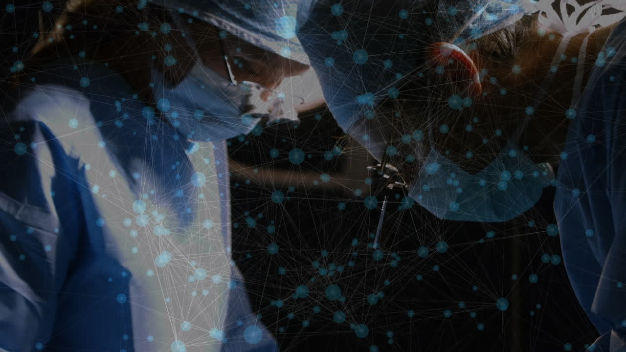 수술실의 외과 의사들 간의 연결 네트워크의 활성화