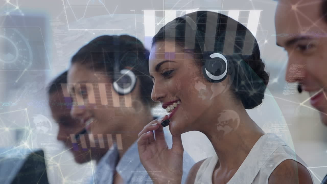 animación de una red de conexiones entre consultoras y consultores felices y diversos