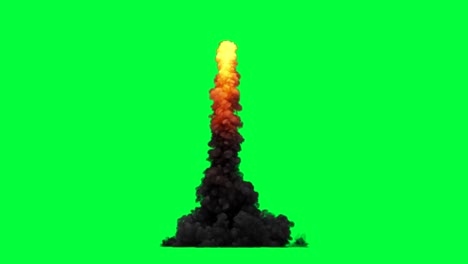 Explosion Graphic on Green Screen