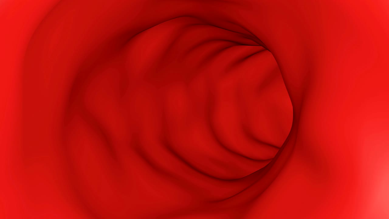 무서운 빨간 터널은 루프를 할 수 있습니다.