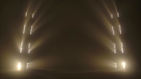 stage lighting with smoke