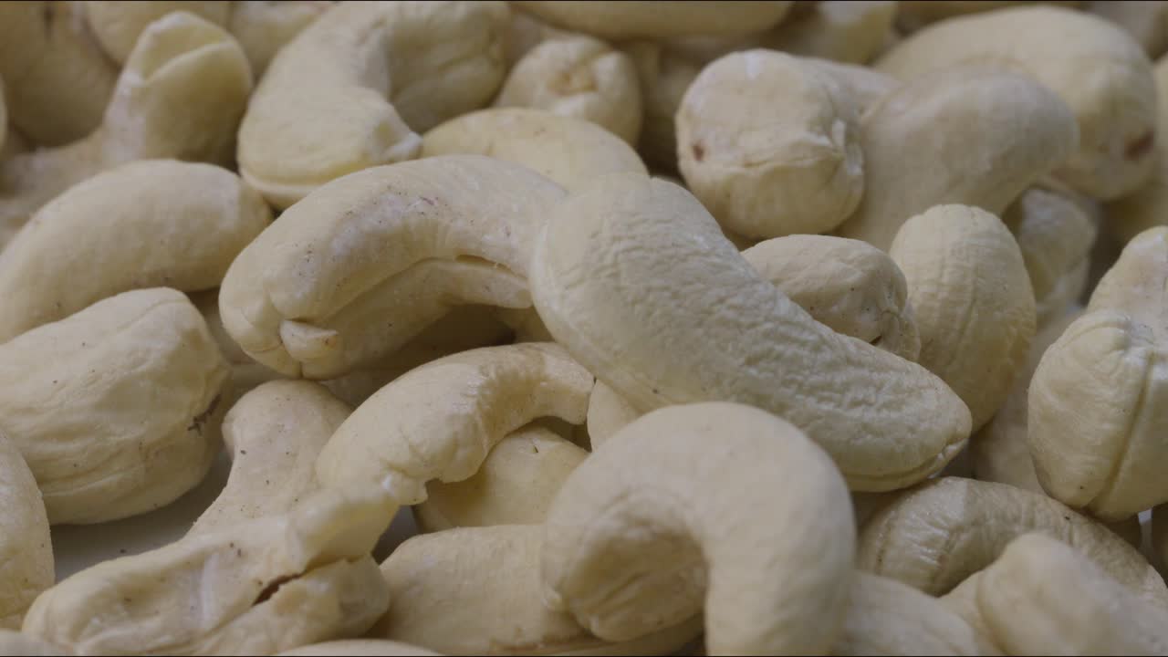 Pile of Raw Cashew Nuts