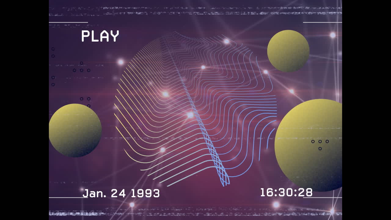 animación del procesamiento de datos sobre formas