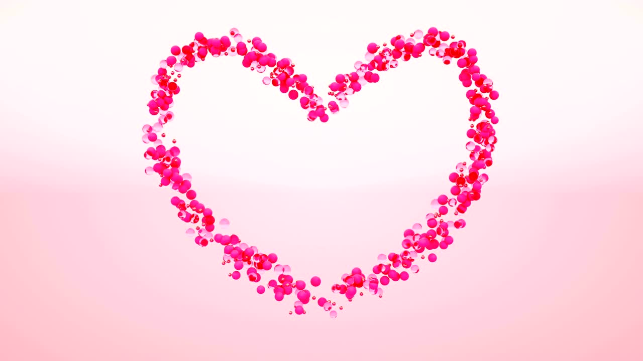 발렌타인 데이의 3d 렌더링