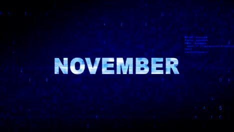 november text digital noise twitch glitch distortion effect error animation.