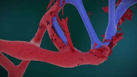 reemplazo de la hebra de adn de doble hélice abstracta