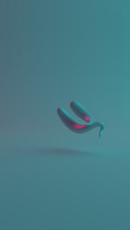 formas renderizadas en 3d abstractas con iluminación de neón