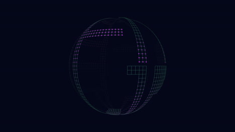 stunning 3d model of sphere with intricate grid pattern