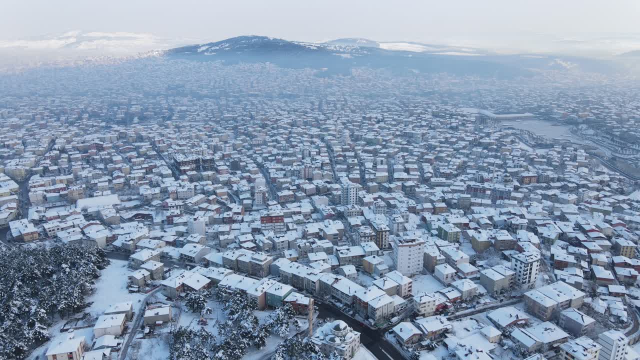 Havadan Şehir Kış Karı