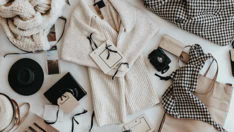 Flat-Lay-of-Stylish-Autumn-and-Winter-Fashion-Accessories