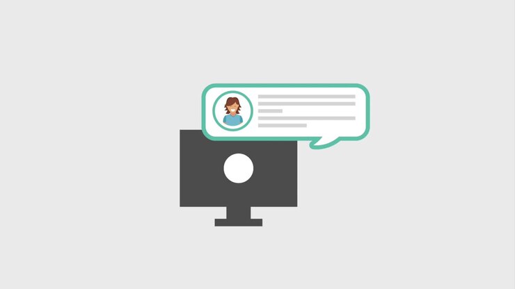 chat message digital animation hd