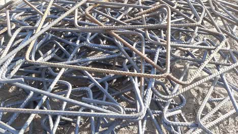 A-Close-Up-Shot-Of-Mild-Steel-Ring-For-Column-And-Beam---Steel-Bar-Ring