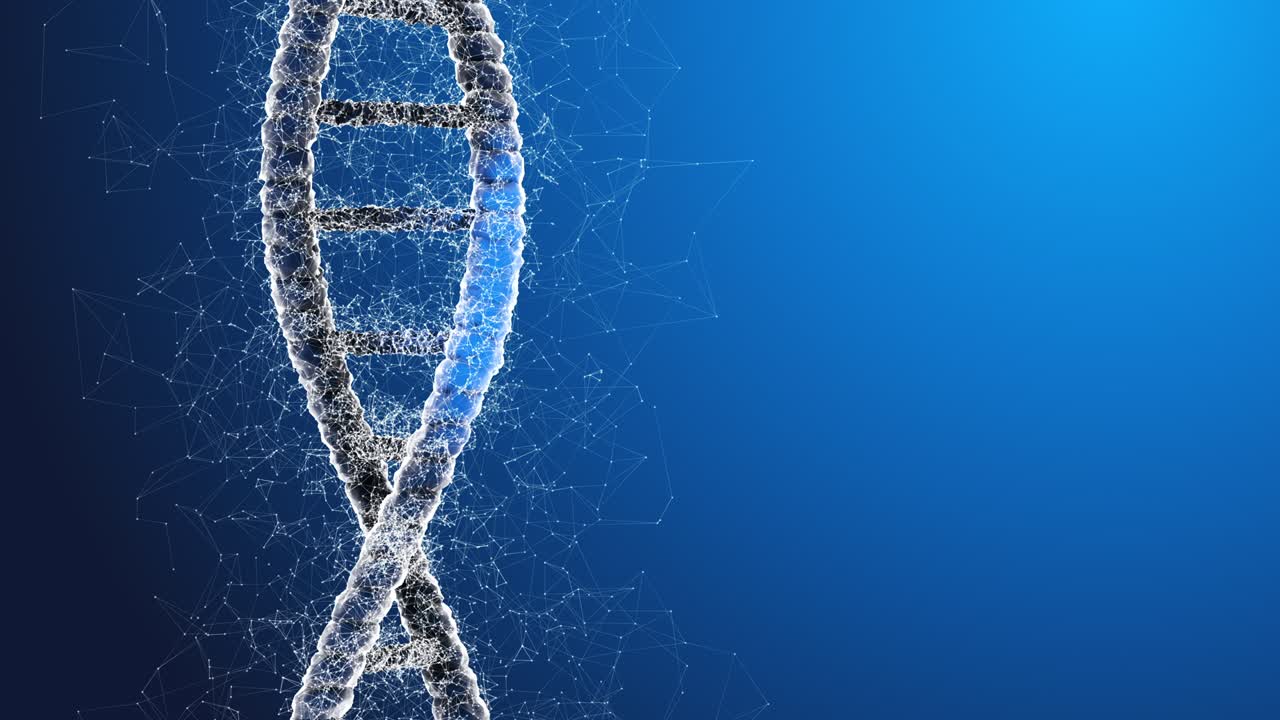 representación abstracta del adn con el plexo. bucle sin costuras.