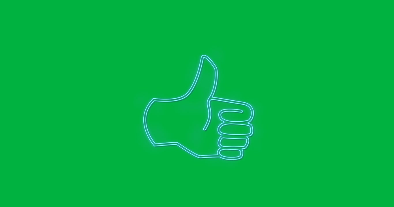 Icone neon dei social media con canale alfa.