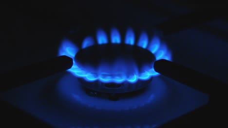 combustión de la estufa de gas