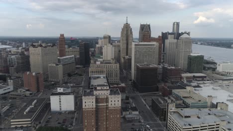 this video is an aerial of downtown detroit and detroit city landscape