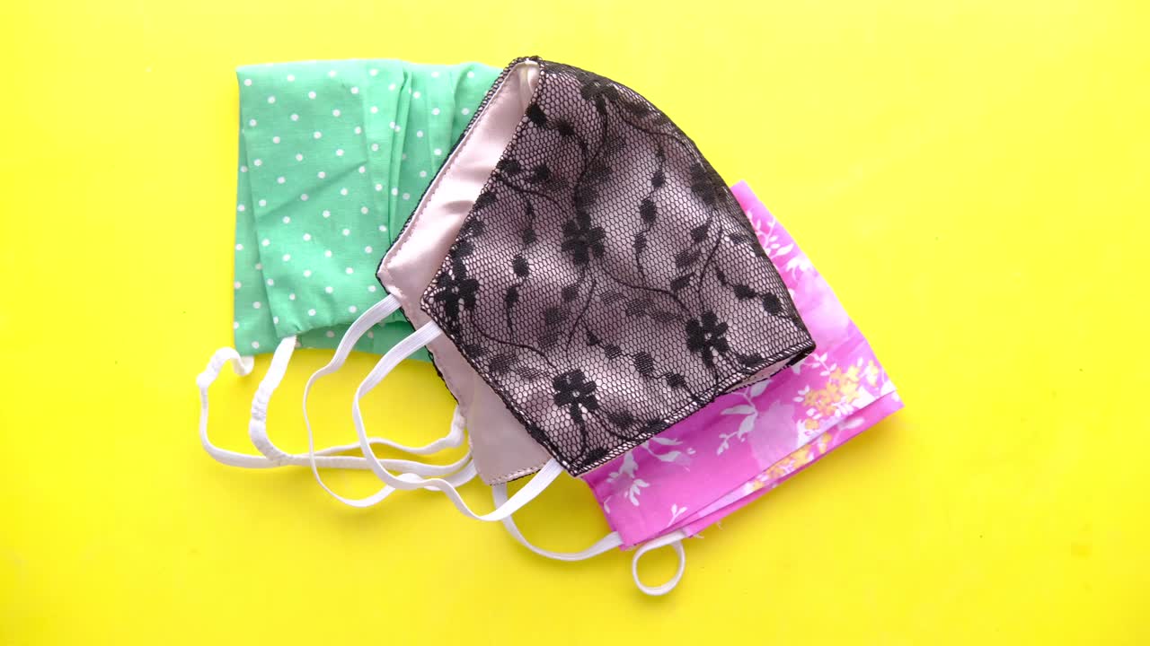 colección de máscaras faciales de tela