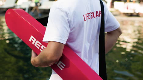 lifeguard by the pool