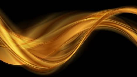 golden smooth abstract waves motion background