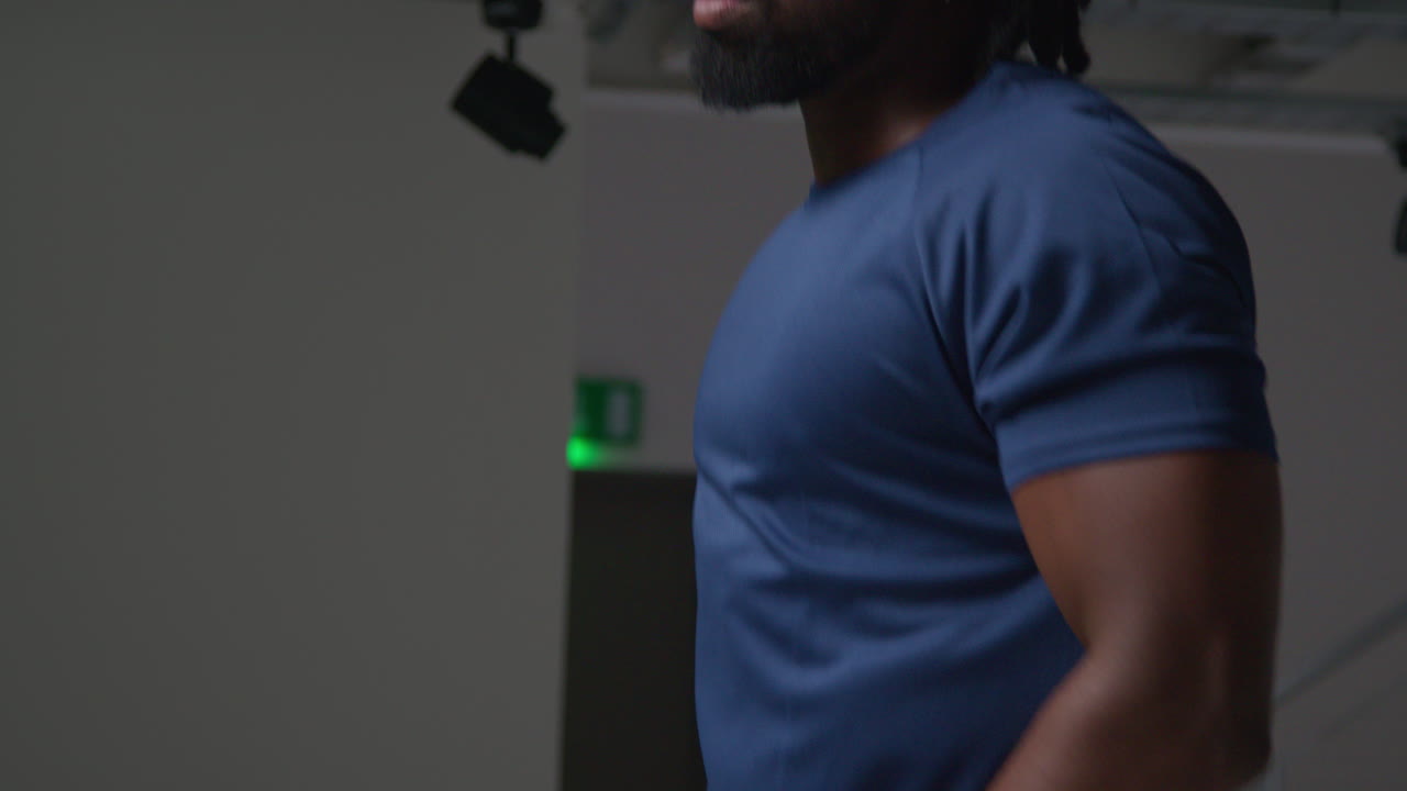 Male Athlete Or Boxer Training In Gym Sparring And Warming Up Preparing For Sports Event Or Fight 5