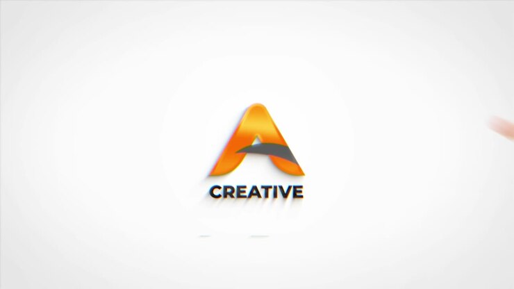 Creative Logo and Red Background