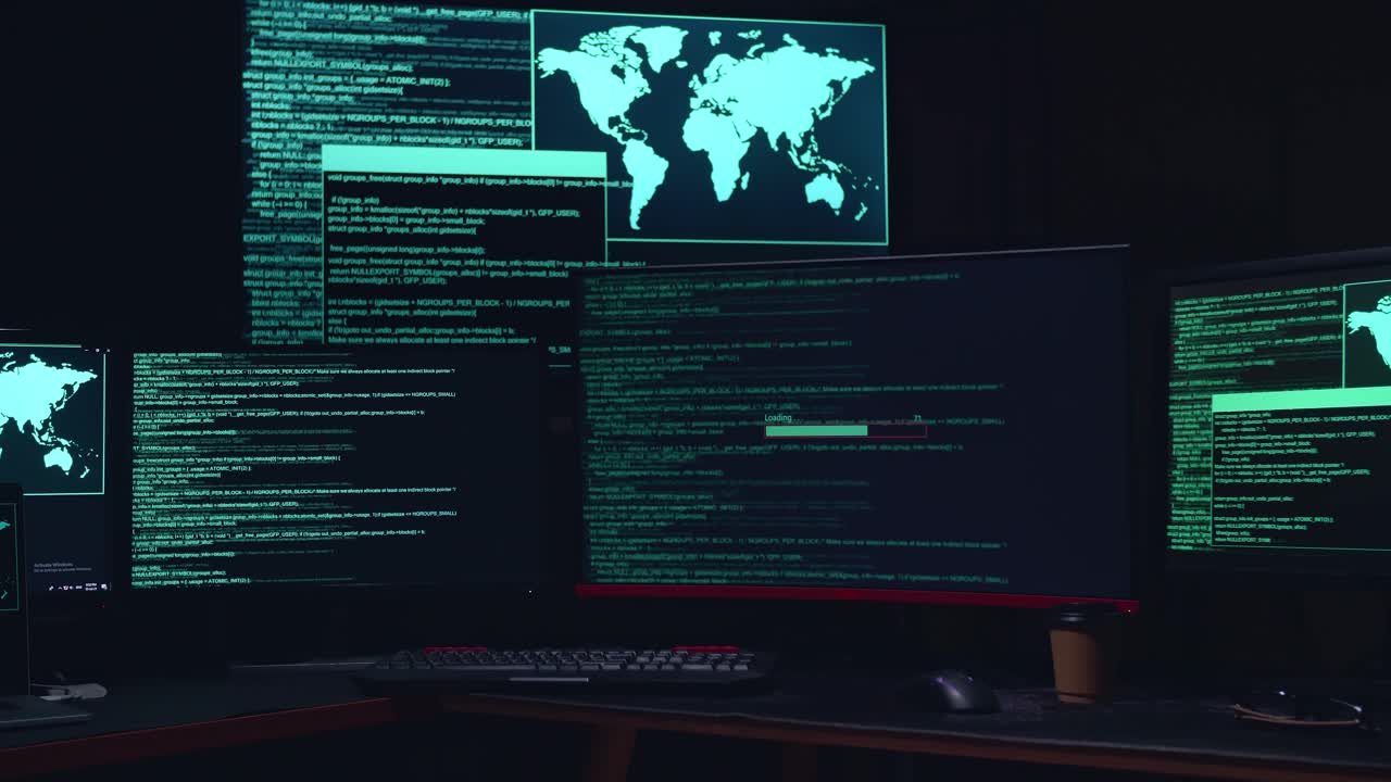 Code On Multiple Computer Screens And Success Downloading Data