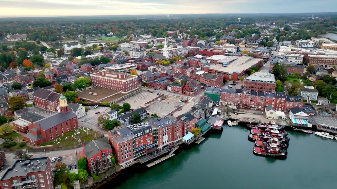 aerial orbit over portsmouth new hampshire