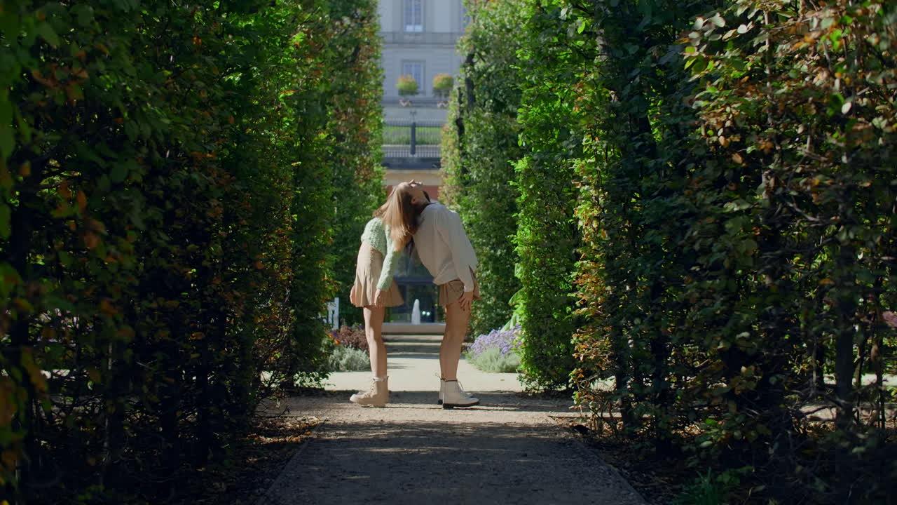 Couple Posing in a Park