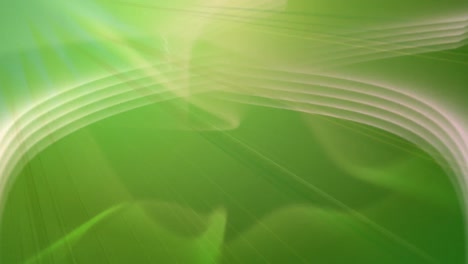 animation of glowing white lines with flickering beams of light, on green background