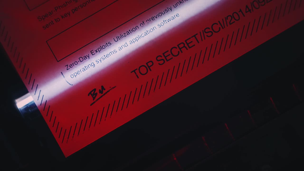 Top Secret Classified Document