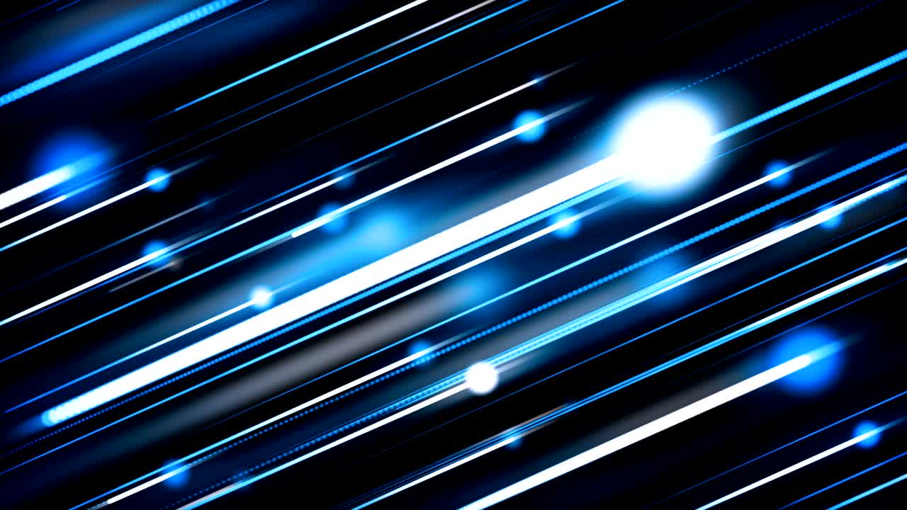 파란색 빛의 줄무가 지나갑니다.