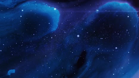 Las-Nubes-Nebulosas-Azules-Se-Mueven-Por-El-Universo