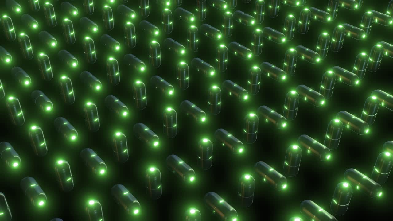Glowing Capsules Pattern