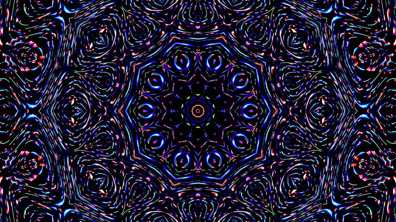 luz abstracta brillante que gobierna el color completo, caleidoscopio