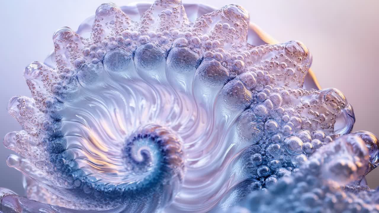 Abstract Spiral Liquid Art