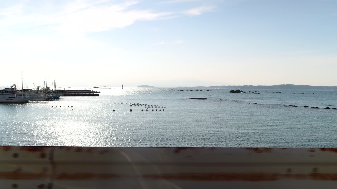 Scenic Coastal View with Fishing Boats