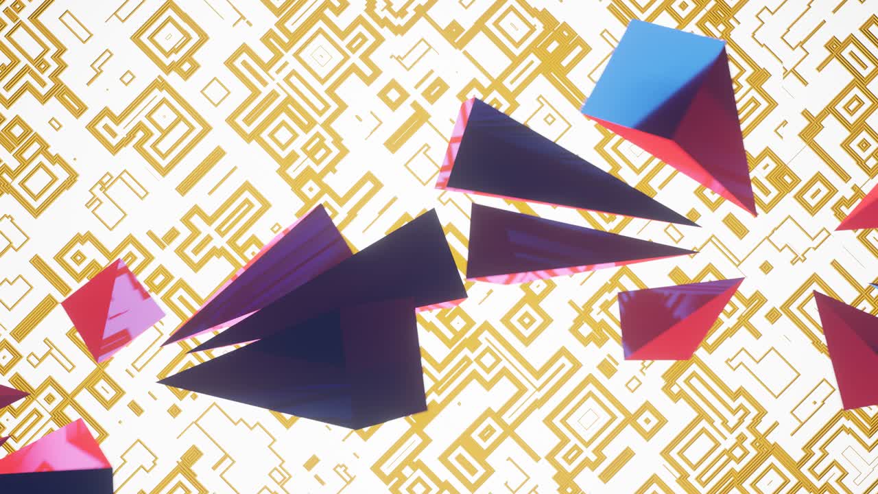 pirámides giratorias alrededor de su eje. abstract bakground