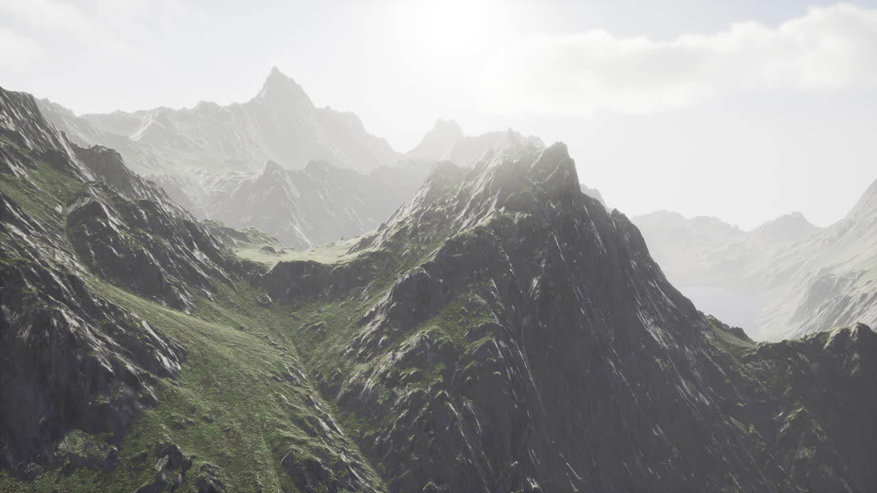 Kabut di pegunungan Norwegia.