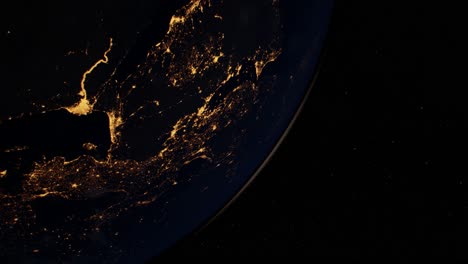 earth globe planet from space orbit