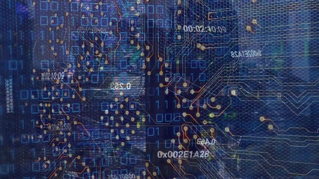 Animation of data processing over shapes