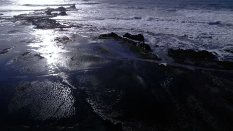 drone jib up across pillar point mavericks coastline