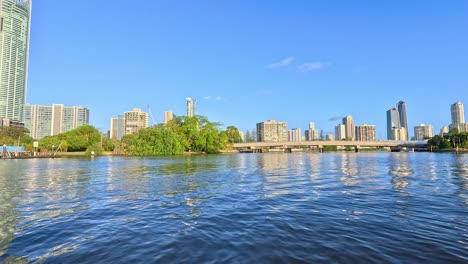 scenic boat journey through gold coast waterways