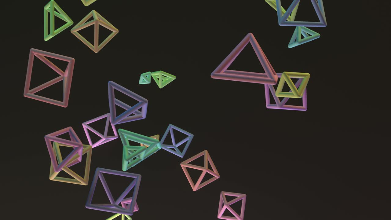 forma futurista, vuelo, animación de un objeto abstracto. fondo de concepto de tecnología dinámica.