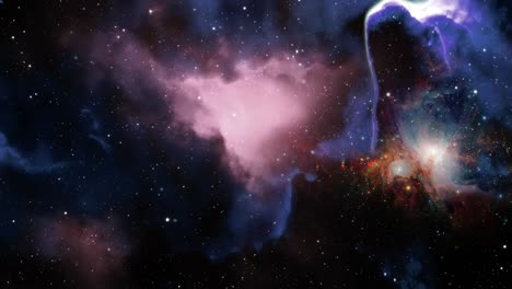 the majesty of nebula and stars in space