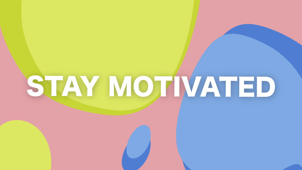 Dynamic graphic motion for lifestyle motivation inspiring energy and growth in daily life