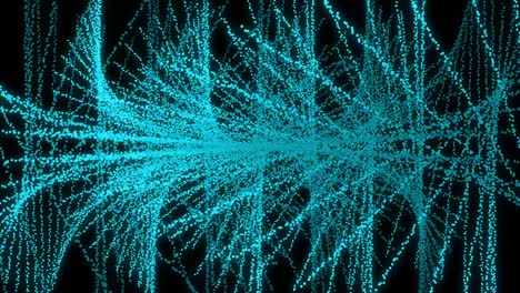 patrón de forma de punto de color azul claro animación gráficos de movimiento